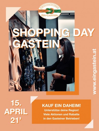 Gasteiner Shopping Day am 15. April 2021